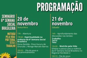 Seminário da 6ª Semana Social Brasileira traz reflexões sobre produção de alimentos saudáveis e acesso à terra Seminário da 6ª Semana Social Brasileira traz reflexões sobre produção de alimentos saudáveis e acesso à terra