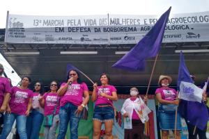 Agricultoras paraibanas dizem 'não' aos parques eólicos na 13ª Marcha pela Vida das Mulheres e pela Agroecologia