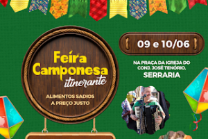 No mês do São João, Feira Camponesa Itinerante traz comidas típicas juninas para o Conjunto José Tenório