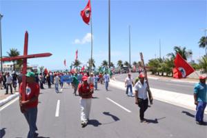 Movimentos sociais ocupam o Porto de Maceió no Dia Estadual de Luta